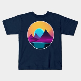 neon dreamscape Kids T-Shirt